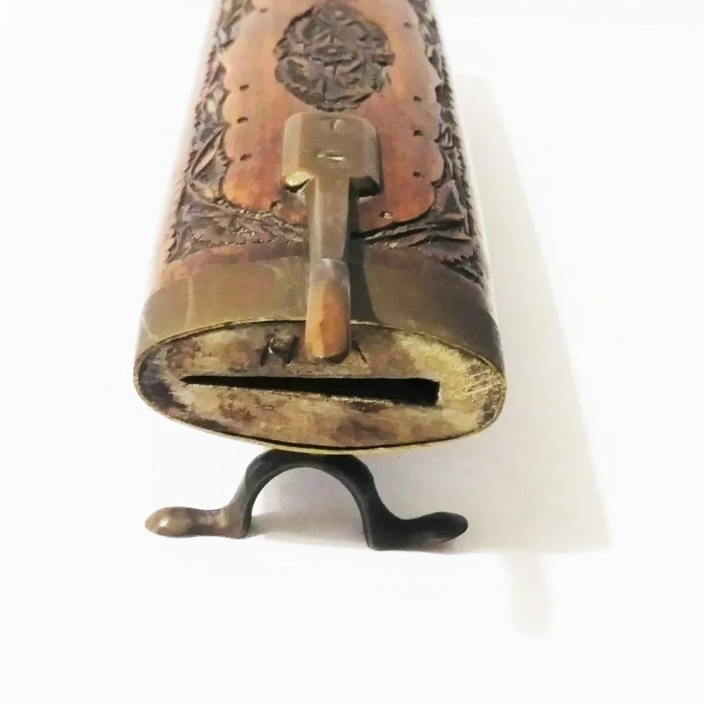 Vintage‎ Wooden Hand Carved Knife Fork Carving Set